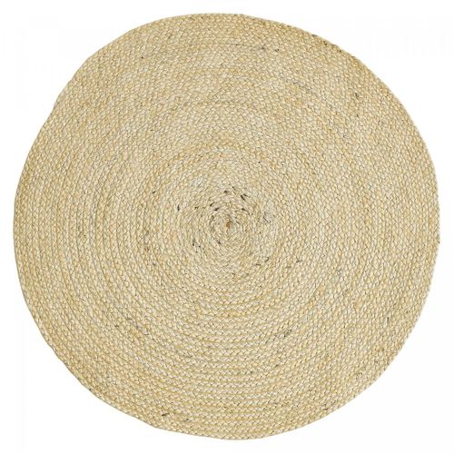 Tapis Jute Ø120cm Rond Tissé Beige Ago