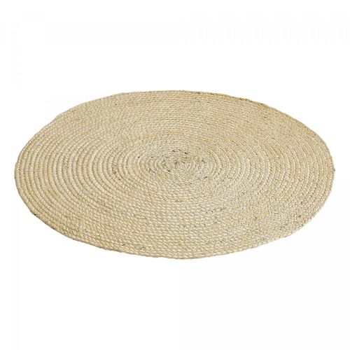 Tapis Jute Ø120cm Rond Tissé Beige Ago