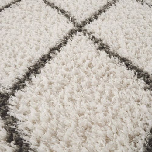 Tapis Berbère Rond Ø200cm Tissé Motif Ethnic Lyn4 Benyle à Crème