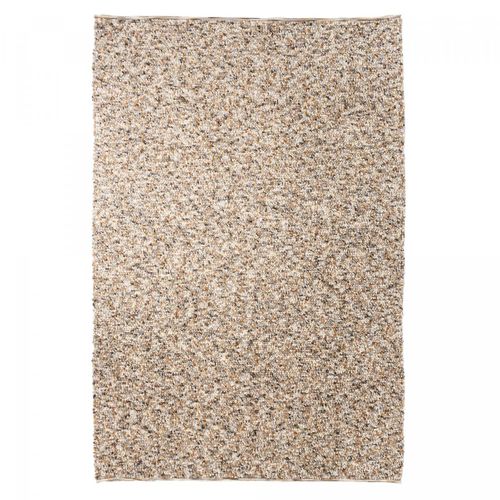 Tapis Salle De Jeux 200x300 Fait Main En Laine Beige Et Gris Motif Simple