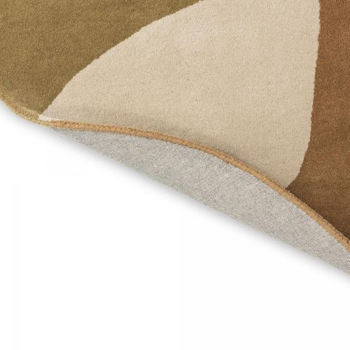 Tapis Chambre 160x230 Fait à La Main En Laine Bleu Et Vert Ovale Motif Abstrait