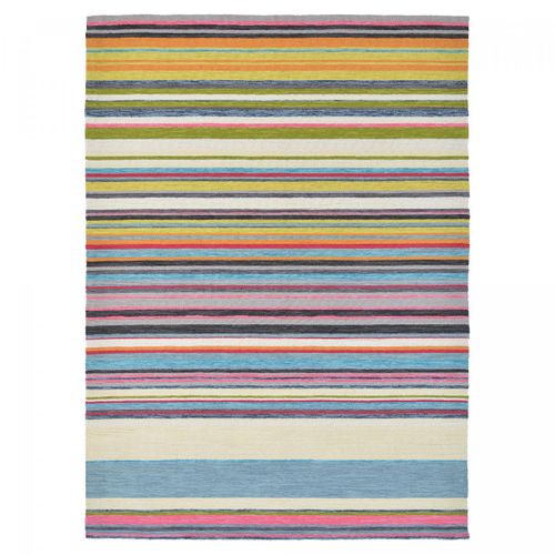 Tapis Extérieur 140x200 Tissé Kilim Multicolore Lavida