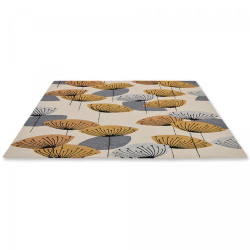 Tapis Extérieur 200x280 Tissé Kilim Beige Et Orange Dandelext