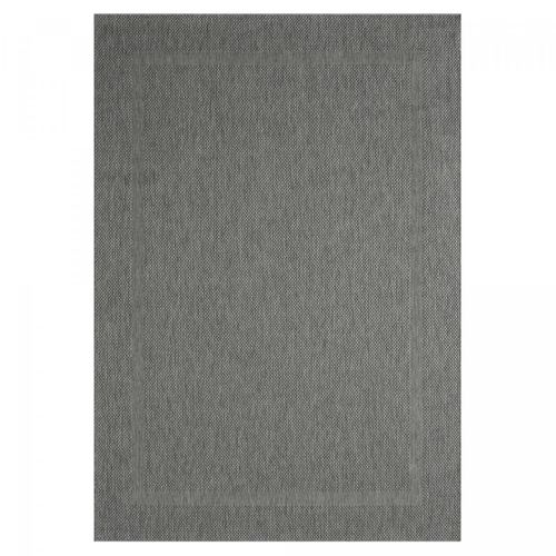 Tapis Extérieur 200x280 Tissé Kilim Gris Squarext