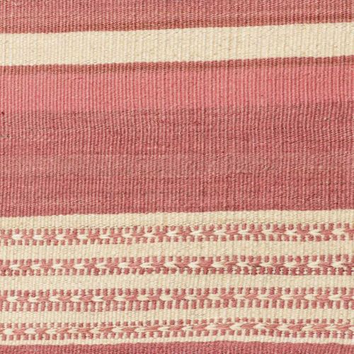 Authentique Tapis D'orient 173x218 Kilim Fait Main En Laine Rouge Et Blanc Ac
