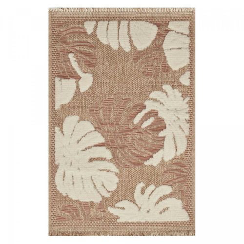 Tapis Extérieur 60x90 Tissé Kilim Maron Et Gris Zephyr 1