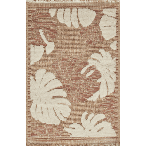 Tapis Extérieur 60x90 Tissé Kilim Maron Et Gris Zephyr 1