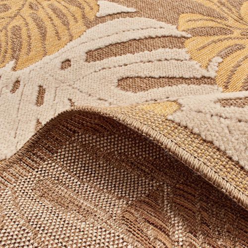 Tapis Extérieur 60x90 Tissé Kilim Maron Et Gris Zephyr 1