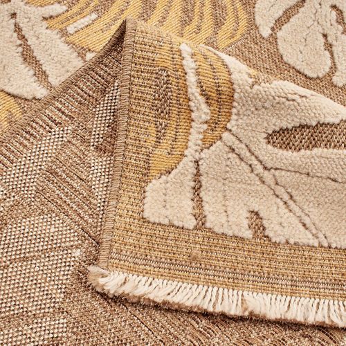 Tapis Extérieur 60x90 Tissé Kilim Maron Et Gris Zephyr 1