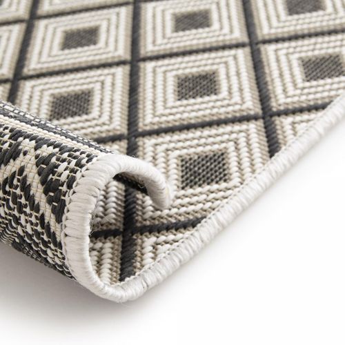 Tapis Extérieur 160x230 Tissé Kilim Beige Moondow