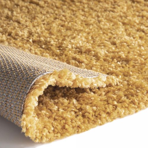 Tapis Shaggy 160x230 Rectangle Tissé Jaune Motif Uni Croma 5