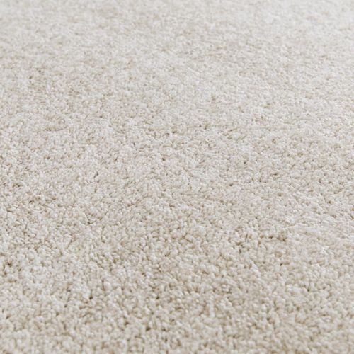 Tapis Grand Salon 200x290 Tissé Crème Rectangle Motif Uni Alegria