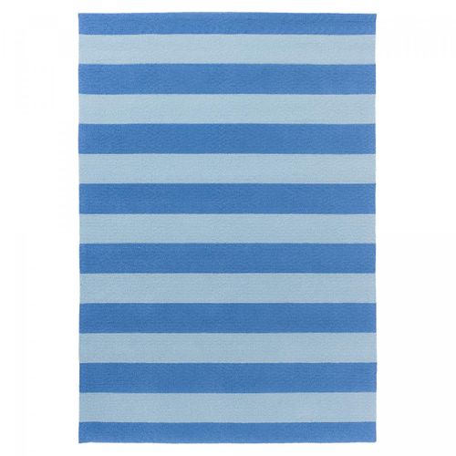 Tapis Extérieur 200x280 Kilim Fait Main Bleu Et Bleu Ciel Lille