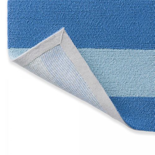 Tapis Extérieur 200x280 Kilim Fait Main Bleu Et Bleu Ciel Lille