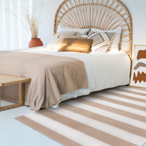 Tapis Extérieur 250x350 Kilim Fait Main Noisette Lille