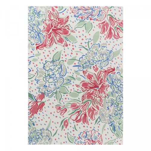 Tapis Extérieur 200x280 Kilim Fait Main Rouge Et Vert Lilith