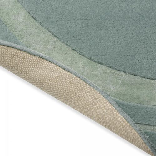 Tapis Salon 200x280 Fait Main En Laine Vert Rectangle Motif Simple Redook