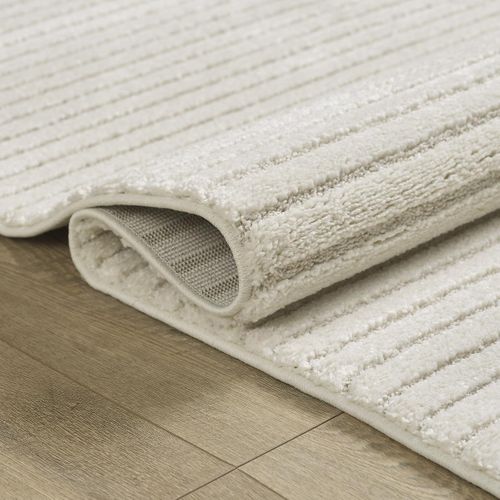 Tapis Salon 140x200 Tissé Crème Rectangle Motif Simple Lyn9 Cernan