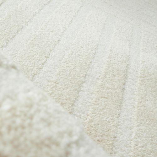 Tapis Salon 120x160 Tissé Crème Rectangle Motif Géométrique Cerabi