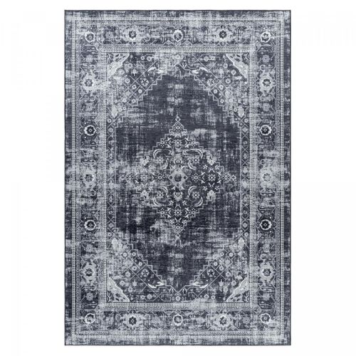 Tapis Orient 120x170 Rectangle Noir Tissé Motifs Orientaux Akiak