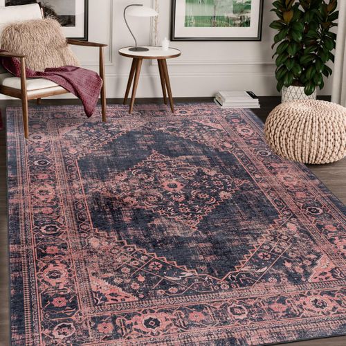 Tapis Orient 160x230 Rectangle Rouge Tissé Motifs Orientaux Akiak