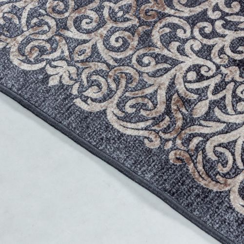 Tapis Orient 120x170 Rectangle Noir Tissé Motifs Orientaux Akiek