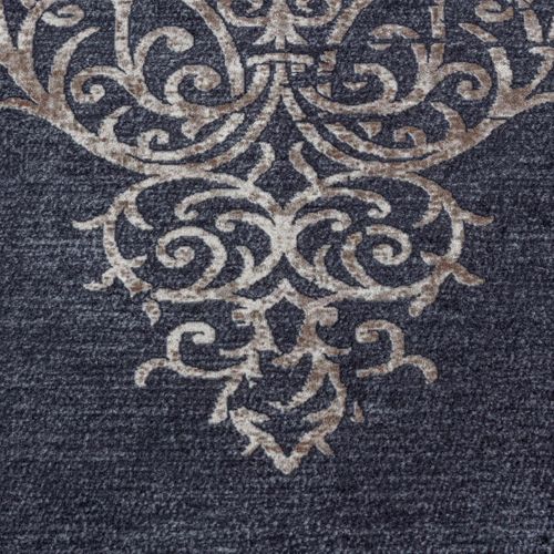 Tapis Orient 120x170 Rectangle Noir Tissé Motifs Orientaux Akiek