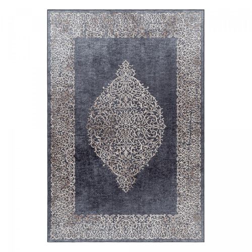 Tapis Orient 120x170 Rectangle Noir Tissé Motifs Orientaux Akiek