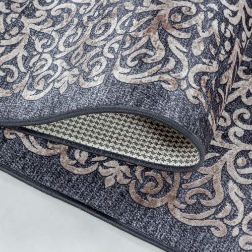 Tapis Orient 120x170 Rectangle Noir Tissé Motifs Orientaux Akiek