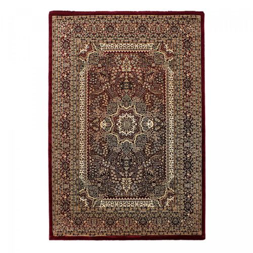 Tapis Orient 300x400 Rectangle Rouge Tissé Motifs Orientaux Bisko