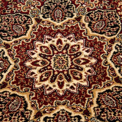 Tapis Orient 300x400 Rectangle Rouge Tissé Motifs Orientaux Bisko