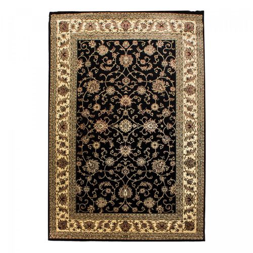 Tapis Orient 120x170 Rectangle Noir Tissé Motifs Orientaux Bisko 1