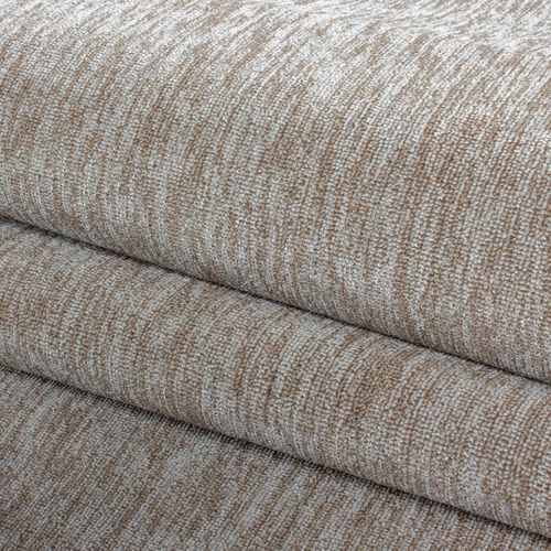 Tapis Salon 160x230 Tissé Beige Rectangle Motif Uni Sakrda