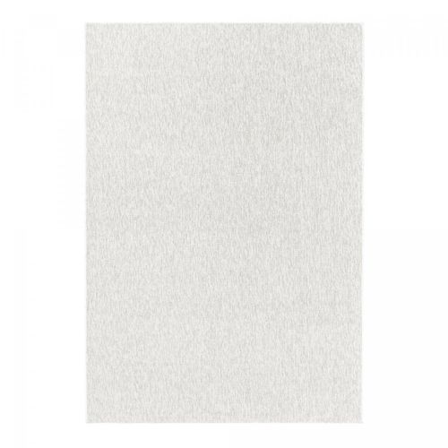 Tapis Salon 160x230 Tissé Crème Rectangle Motif Uni Sakrda