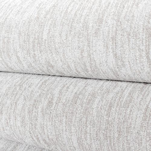 Tapis Salon 160x230 Tissé Crème Rectangle Motif Uni Sakrda