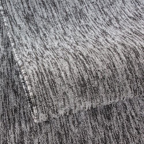 Tapis Salon 160x230 Tissé Gris Rectangle Motif Uni Sakrda