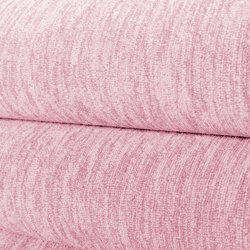 Tapis Salle à Manger 200x290 Tissé Rose Rectangle Motif Uni Sakrda