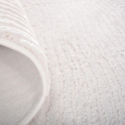 Tapis Chambre 80x150 Tissé Crème Rectangle Motif Uni Damcia