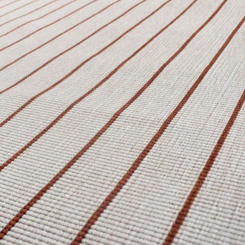 Tapis Extérieur, Kilim Reversible 240x340 Lyn2 V Reversible Terracota Et Crème