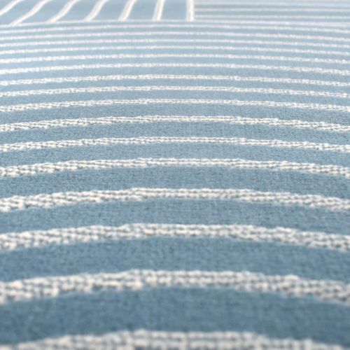 Tapis Chambre 80x150 Tissé Bleu Rectangle Motif Géométrique Lyn49 Arcrol