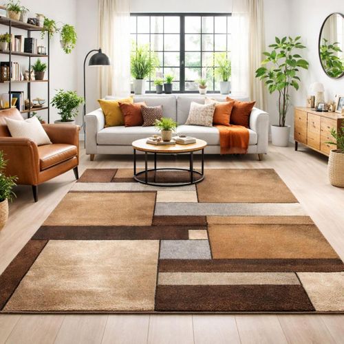 Tapis Salon Géométrique ETE DIFFUSION – 240x170 Cm – Epais (15 Mm) – Occasion