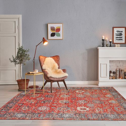 Tapis Orient 120x170 Nomedi Rouge , Tapis En Coton