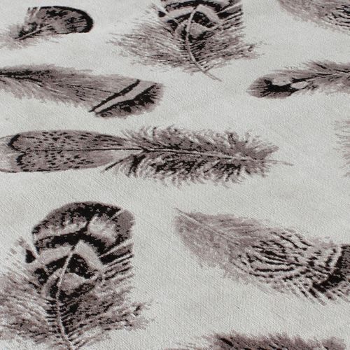 Tapis Salon 120x170 Plumes Gris , Tapis En Coton