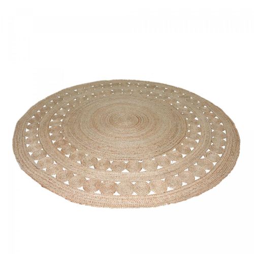 Tapis Rond 80x80 Rond Jt Rondi à Beige , Tapis Jute Artisanal