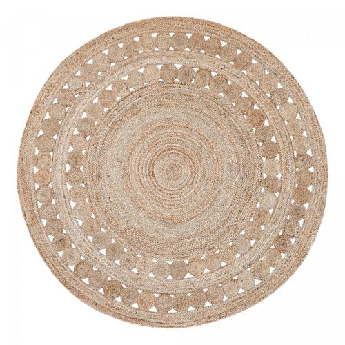 Tapis Rond 80x80 Rond Jt Rondi à Beige , Tapis Jute Artisanal