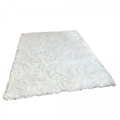 Tapis Longs Poils Shaggy Fait à La Main Motif Uni Superdoux