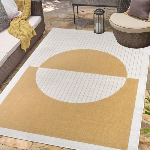 Tapis Extérieur, Kilim Reversible 200x290 Ae Reversible  Jaune