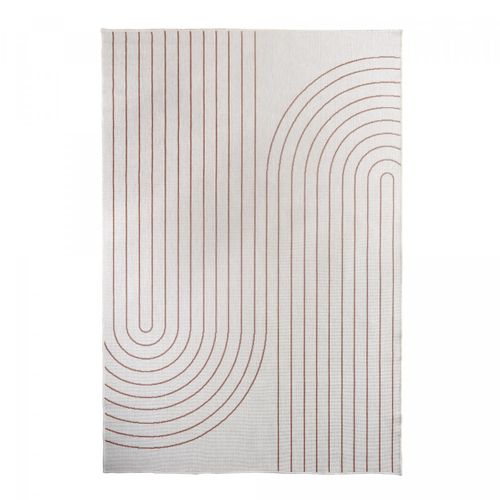 Tapis Extérieur, Kilim Reversible 160x230 An Reversible Terracota Et Crème