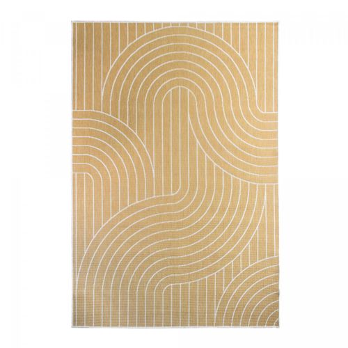 Tapis Extérieur, Kilim Reversible 160x230 Bc Reversible Jaune Et Crème