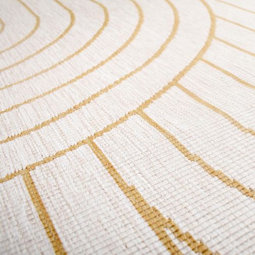 Tapis Extérieur, Kilim Reversible 200x290 Bc Reversible Jaune Et Crème